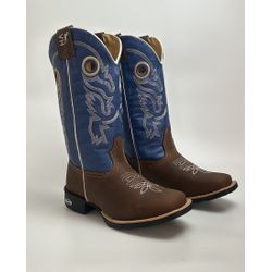Bota Texana Masculina Country em Couro Legítimo Bi... - Via Horse Boots