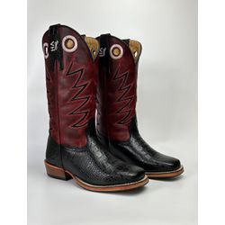 Bota Texana Masculina Bordado country em Couro leg... - Via Horse Boots