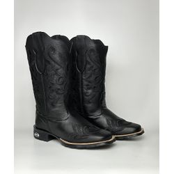 Bota Texana Feminina country em Couro legitimo Bic... - Via Horse Boots