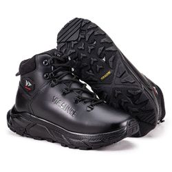 Bota Masculina Coturno Couro Genuíno Solado EVA - ... - Via Livre Boots