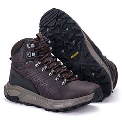 Coturno Masculino Em Couro Solado EVA Macio Resist... - Via Livre Boots