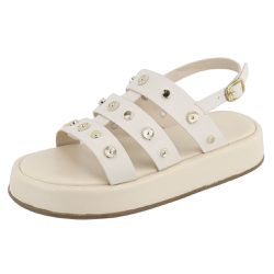 Papete FlatForm Isa Off White - Isa Off - VIANZA