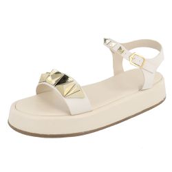 Papete FlatForm Maitê Off White - Maitê Off - VIANZA