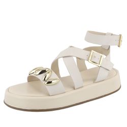 Papete FlatForm Isis Off White - Isis Off - VIANZA