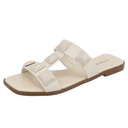 Rasteira Sara Off White - Sara Off - VIANZA