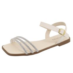 Rasteira Yara Off White - Yara Off - VIANZA