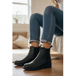 Bota Mia em Couro Preta - 2000- Preto - VIANZA