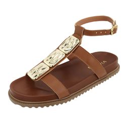 Papete FlatForm Lili Caramelo - 300-caramelo - VIANZA