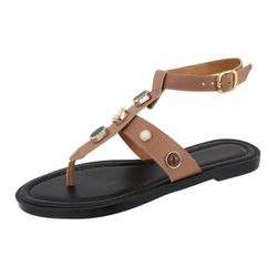 Rasteira Pilar Mocha Mousse - 151- MOCHA - VIANZA