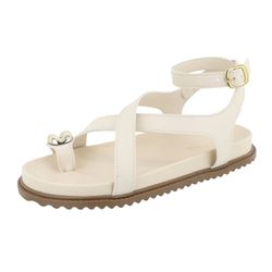Papete FlatForm Gisele Off White - 330-OFF - VIANZA