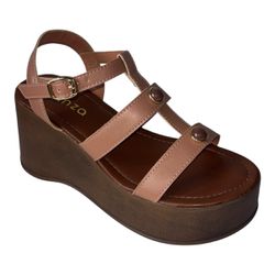 Sandalia Anabela Lua Mocha Mousse - 12040-mocha - VIANZA