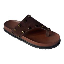 Papete FlatForm Sky Camurça Marrom - 310- Marrom - VIANZA