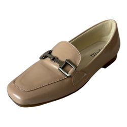 Mocassim Thalia em Couro Margim - 9002 Marfim - VIANZA