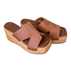 Sandalia Anabela X Caramelo - 165 - VIANZA