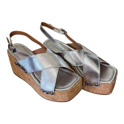 Sandalia Anabela Prata - 4253 - VIANZA