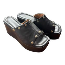 Sandalia Anabela Preto - 6874 - VIANZA