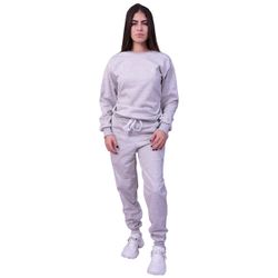 Conjunto Moletom Feminino Liso Fechado Cinza - 800... - Loja Via Tropical