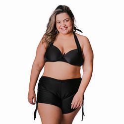 Conjunto Biquíni Plus Size com Short de Ajuste Lat... - Loja Via Tropical