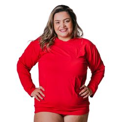 Camisa Térmica Plus Size Proteção Solar UV50 Verme... - Loja Via Tropical