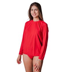 Camisa Térmica Infantil Proteção Solar UV50 Vermel... - Loja Via Tropical