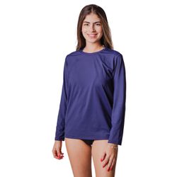 Camisa Térmica Infantil Proteção Solar UV50 Azul M... - Loja Via Tropical