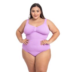 Maiô Reforçado Plus Size Frente Única Lílas - 86... - Loja Via Tropical