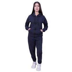 Conjunto Moletom Com Zíper Plus Size Azul Marinho ... - Loja Via Tropical