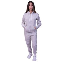 Conjunto Moletom Com Zíper Plus Size Cinza - 6002C... - Loja Via Tropical