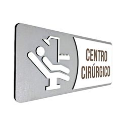 Placa De Sinalização | Centro Cirúrgico - AC0432 - Victare Oficial - Direto do Fabricante