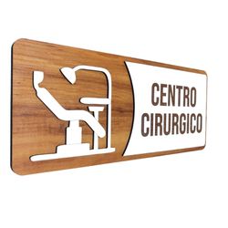 Placa De Sinalização | Centro Cirúrgico - AC0432 - Victare Oficial - Direto do Fabricante