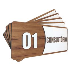 Kit Placa De Sinalização Consultório | Com 5 Peças... - Victare Oficial - Direto do Fabricante