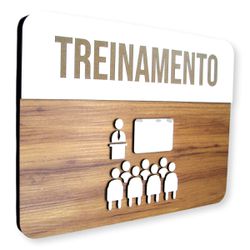 Placa De Sinalização | Treinamento - MDF 30x21cm -... - Victare Oficial - Direto do Fabricante