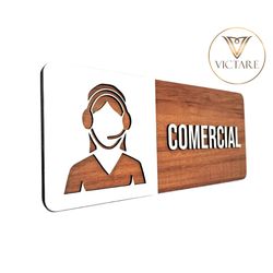 Placa De Sinalização | Comercial - FL0672 - Victare Oficial - Direto do Fabricante