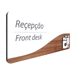 Placa de Sinalização - Recepção (modelo 2) - AD03... - Victare Oficial - Direto do Fabricante