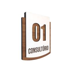Placa de Sinalização - Consultório - MDF 15x13cm ... - Victare Oficial - Direto do Fabricante