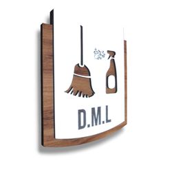 Placa de Sinalização - D.M.L MDF 15x13cm - PE0032 - Victare Oficial - Direto do Fabricante