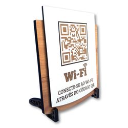 Placa De Sinalização | Uso de Wi-Fi - QR - PE008... - Victare Oficial - Direto do Fabricante