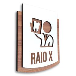 Placa De Sinalização | Raio-X - MDF 15x13cm - PE00... - Victare Oficial - Direto do Fabricante