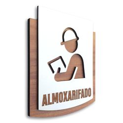 Placa De Sinalização | Almoxarifado - MDF 15x13cm ... - Victare Oficial - Direto do Fabricante