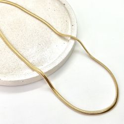 Chocker Fita Malha Fina Banhada a Ouro - Vila das Pratas e Semijoias 