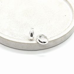 Brinco Argola G Lisa Abaulada em Prata 925 - Vila das Pratas e Semijoias 