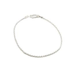 Pulseira Cordão Baiano Super Fino em Prata 925 - Vila das Pratas e Semijoias 