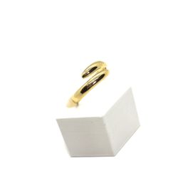 Anel Ajustável Frontal Basic Banhado a Ouro - Vila das Pratas e Semijoias 