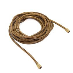 Colar Courinho Marrom Basic Banhado a Ouro - Vila das Pratas e Semijoias 