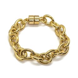 Pulseira Elos Basic Banhado a Ouro - Vila das Pratas e Semijoias 