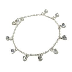 Pulseira Zircônias em Prata 925 - Vila das Pratas e Semijoias 