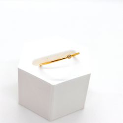 Anel Mini Zircônia Basic Banhado a Ouro - Vila das Pratas e Semijoias 