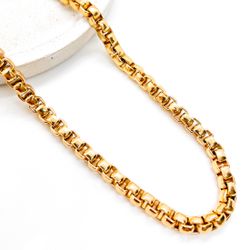 Corrente Veneziana Plus Banhada a Ouro - Vila das Pratas e Semijoias 