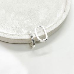Brinco Argola Lisa Retangular G em Prata 925 - Vila das Pratas e Semijoias 