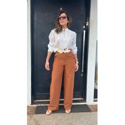 Calça Alfaiataria - Marrom - CAL004 - Villarejo Store